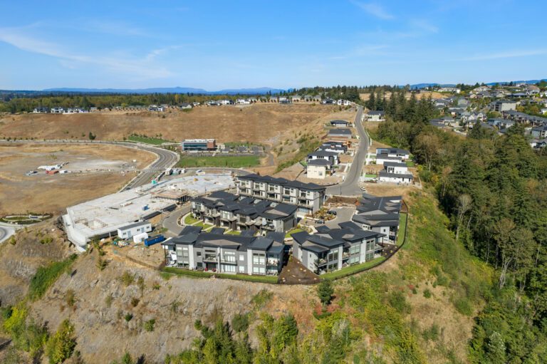 Boulder Ridge under construction on the hillside